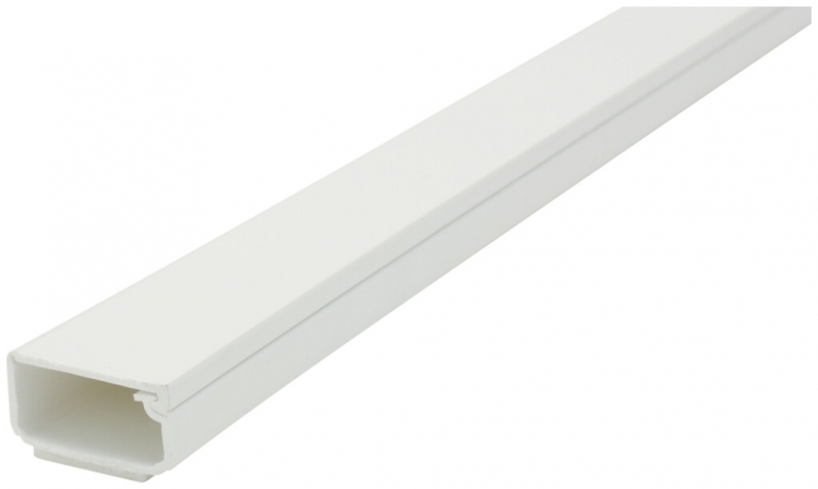 Canal Mini Plasfix 21×11.5mm blanc L=2m autocollant 