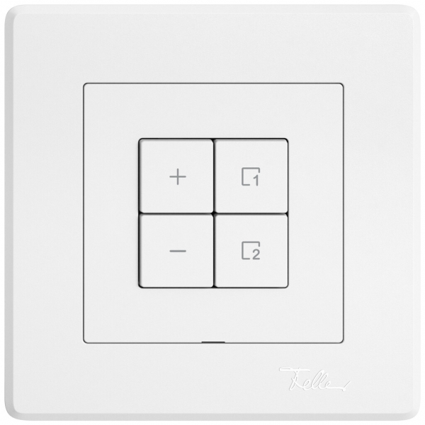Variateur Uni-LED ENC EDIZIO.liv Wiser SNAPFIX® 1 scène 4 touches WLAN bc 