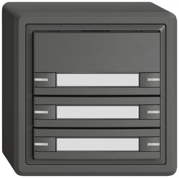 Pulsante KNX RGB AP EDIZIO.liv SNAPFIX® sensore temp.s.LED targ.6× com.1T grs 