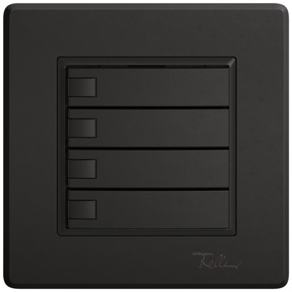 Poussoir KNX RGB ENC EDIZIO.liv SNAPFIX® capteur temp.s.LED 4× comm.1T no 