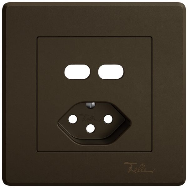 UP-Montageset EDIZIO.liv SNAPFIX® für Kombination USB C+C/Steckdose T13 br 