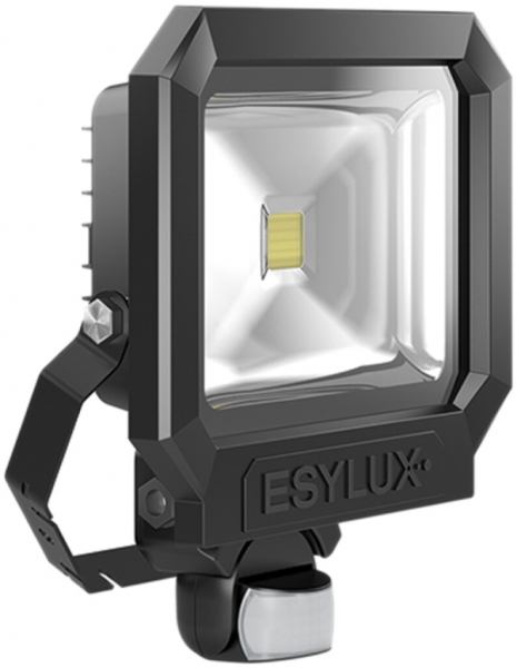 Projecteur LED ESYLUX AFL SUN, 50W 3000K 4000lm 227×86×290mm IP65, noir 