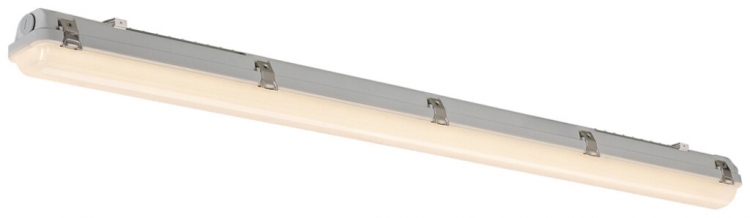 Lumin.p.loc.hum.LED SLV WATERPROOF 18/32W 4130lm 830/840 IP66 1236×80mm gris 