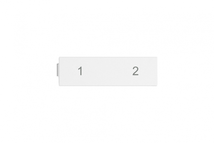 Plaquette indicatrice EDIZIO.liv SNAPFIX® pour sortie droite no.1-2 bc 
