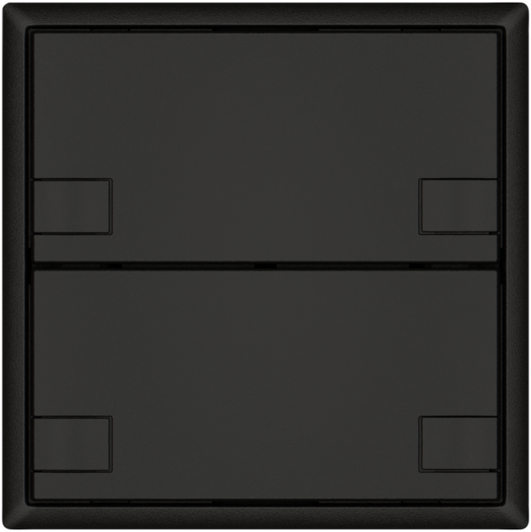 KNX-Taster RGB EDIZIO.liv SNAPFIX® Temperaturfüh.o.LED 2×Taste 2-Tbed.sz 
