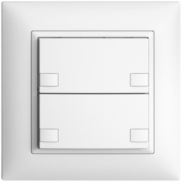 Tasto univ. INC 2×2t mors.a vite EDIZIOdue bianco, senza LED 
