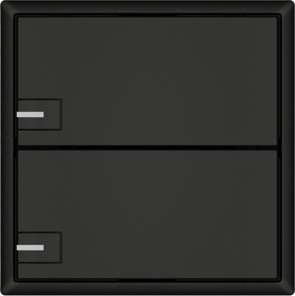 Pulsante universale EDIZIO.liv UNI SNAPFIX® 5…48V c.LED blu 2× com.1T ne 