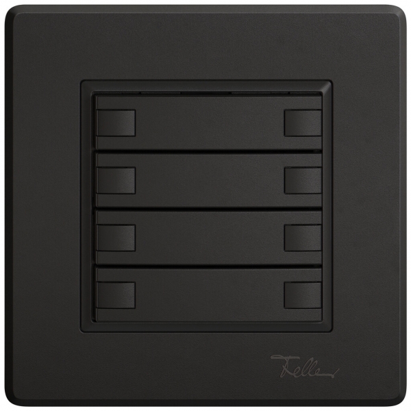 Pulsante KNX RGB INC EDIZIO.liv SNAPFIX® sensore temp.s.LED 4× com.2T ne 