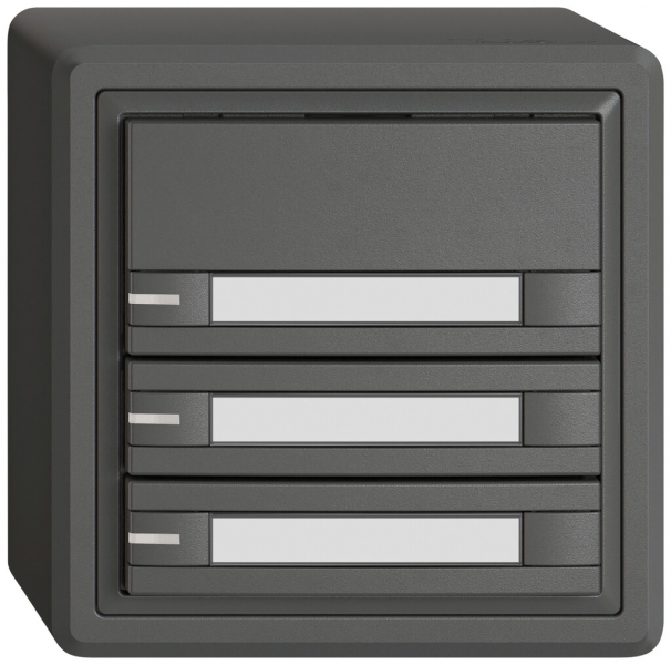 AP-KNX-Taster RGB EDIZIO.liv SNAPFIX® Temperaturfüh.RGB-LED Pap.3×T 2-Tbed.dgu 