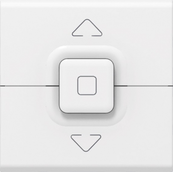 Interrupteur pour stores INC MOS blanc 500W HAUT/STOP/basico 2modules 