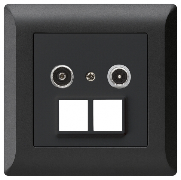 UP-Multimediadose kallysto.line R/TV 19dB 2GHz schwarz 