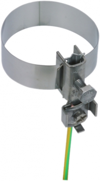 Bride de mise à terre ruban Elvatec/DEHN 3/4…6" pour conducteurs 4…25mm² V2A 