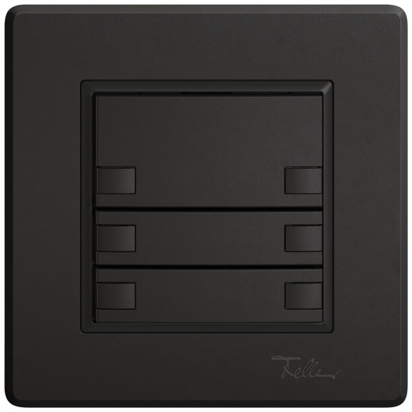 Pulsante KNX RGB INC EDIZIO.liv SNAPFIX® sensore temp.s.LED 6× com.1T ne 