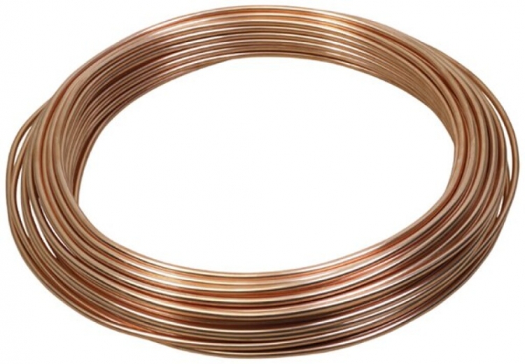 Filo Cu tondo morbido nudo, Ø 6mm, rotolo ca.4m/1kg 