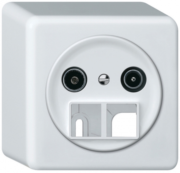 AP-Multimediadose TV-R origin Durchgangsdose 15dB 1.7dB weiss 