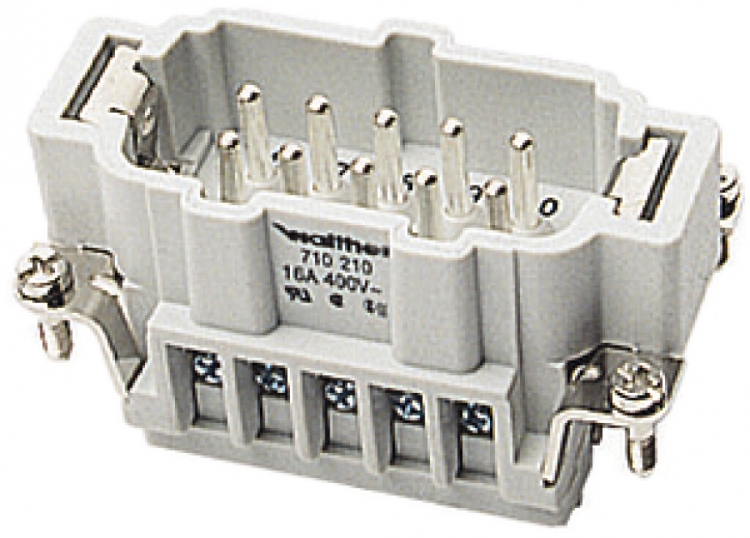 Interno di presa maschio B10 0.5…2.5mm², con protezione di filo 1…10 
