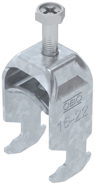 Brida rapida BET 2056 piede a H metallo 16…22mm 1×cavo acciaio Zn-cal-im 
