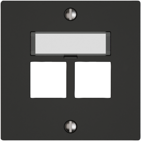 Montageset EDIZIO.liv EASYNET S-One SNAPFIX® gerade 2×RJ45 sz 