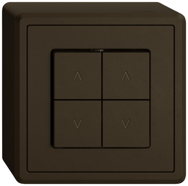 Contact pour stores AP EDIZIO.liv SNAPFIX® 10A 250V 4 touches 2 canaux br 