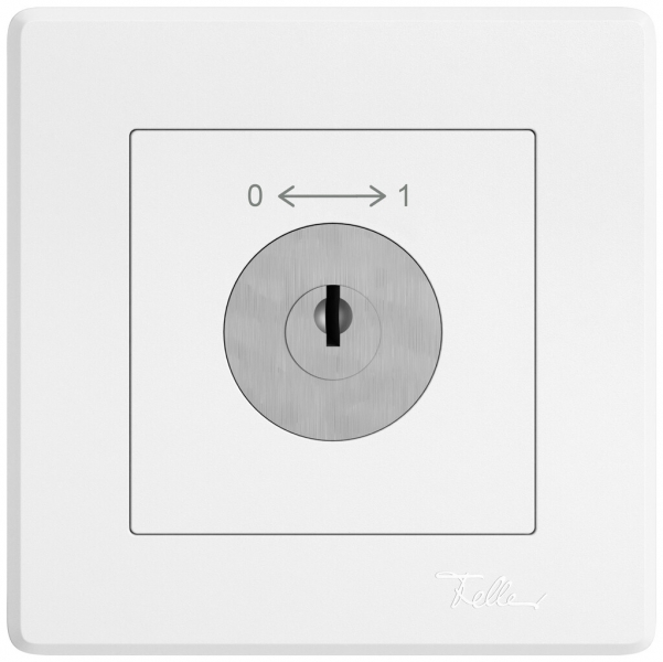 Contact pivotant ENC EDIZIO.liv SNAPFIX® 0<->1/1P avec serrure & 2 clés bc 