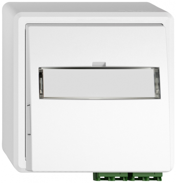 Prise FTTH AP EDIZIO.liv SNAPFIX® LC APC Diamond F-3000 2 connecteurs bc 
