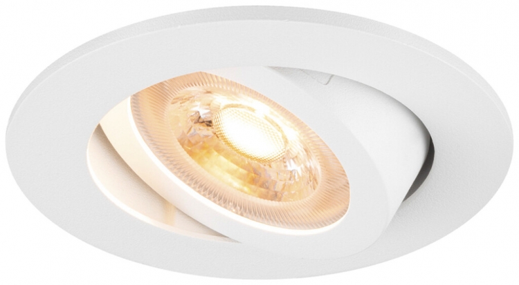 Downlight LED SLV NEW TRIA 68 GU10 1×10W VAR Ø82mm blanc 