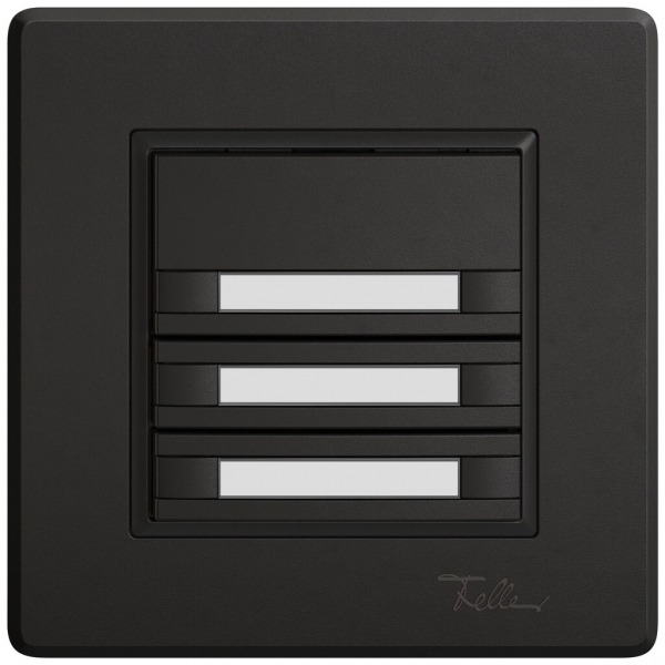 Poussoir KNX RGB ENC EDIZIO.liv SNAPFIX® capteur temp.s.LED étiqu.3× comm.2T no 