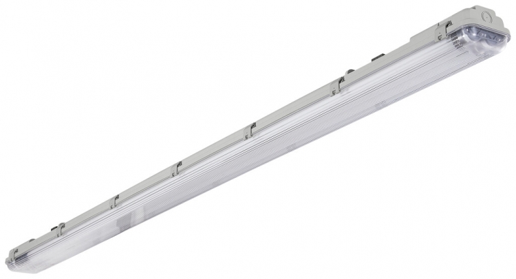 Feuchtraumleuchte Sylvania SYLPROOF G13 2×18W 4600lm 840 IP65 1580×99mm grau 