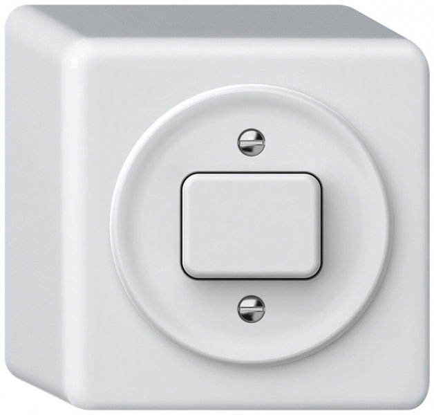 Interruttore a pulsante AP origin sch 3 88×88×54mm bianco 