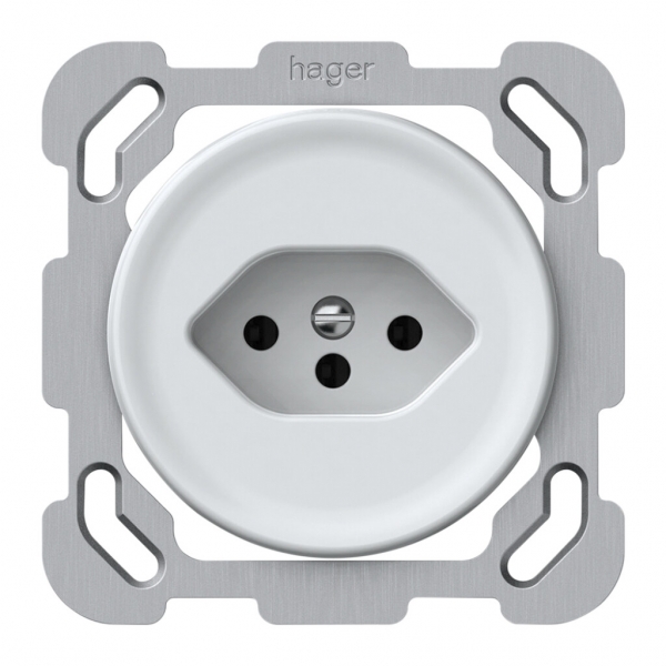 Presa INC origin 1×tipo 13 10A 230V 77×77mm bianco 