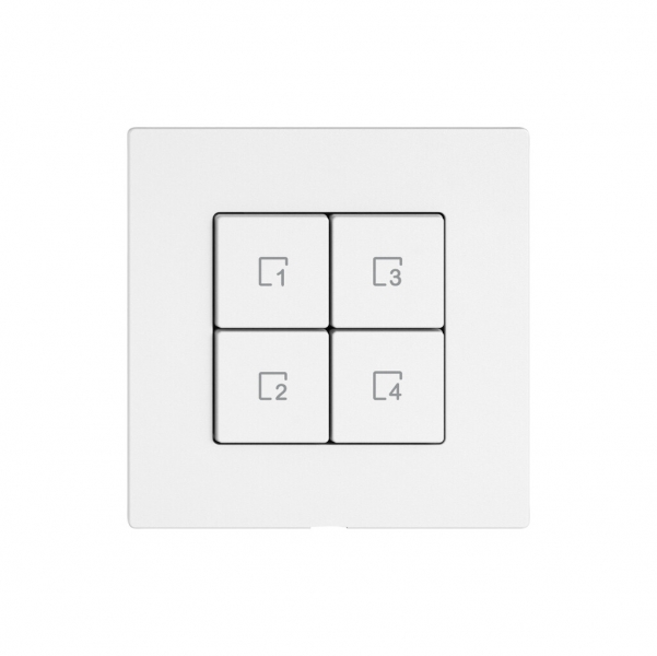 Comando per pulsante scene EDIZIO.liv Wiser SNAPFIX® 4 scene WLAN 4T bi 