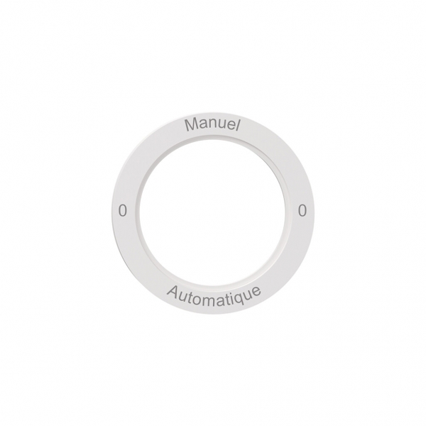 Disque indicateur NEVO, p.interrupteur rotatif, 0-Manuel-0-Automatique, blanc 