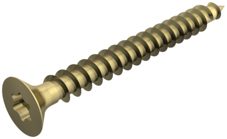 Vite per pannello truciolare a testa svasata Bettermann 4×20mm T-Drive zincata 