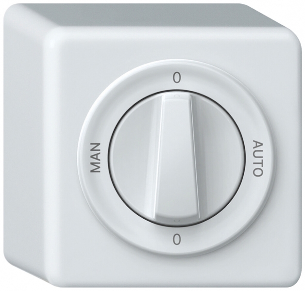 Interrupteur rotatif AP origin commut.2/1L 16A 250V 0-AUTO-0-MAN 88×88×54mm bc 