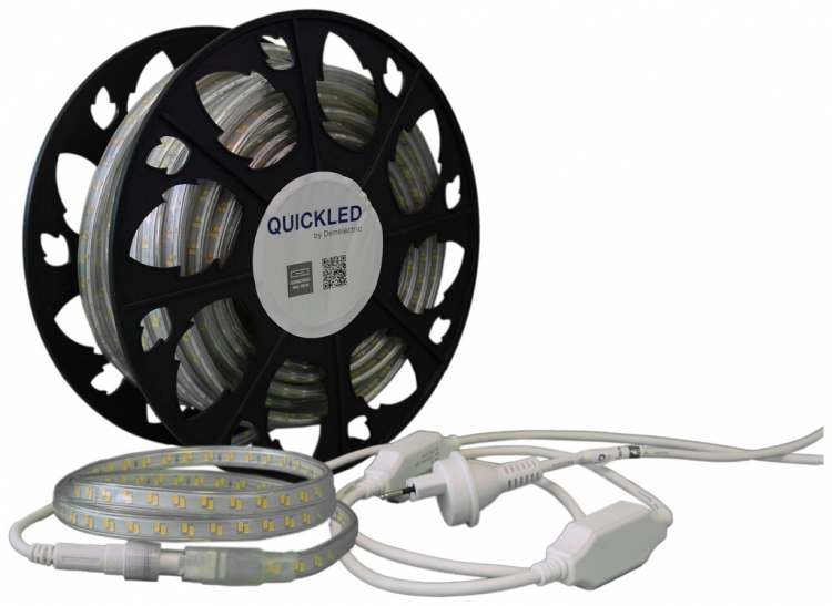 LED-Lichtband QUICKLED 240N IP65 240V 15W-1500lm/m 4000K 25m Bobine zweiseitig 