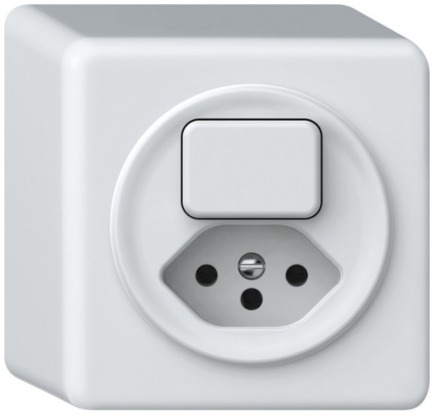 Combinazione AP origin sch 6 + 1×tipo 13 bianco 