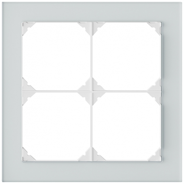 Telaio di copertura INC EDIZIO.liv prestige SNAPFIX® 2×2 154×154mm sp 