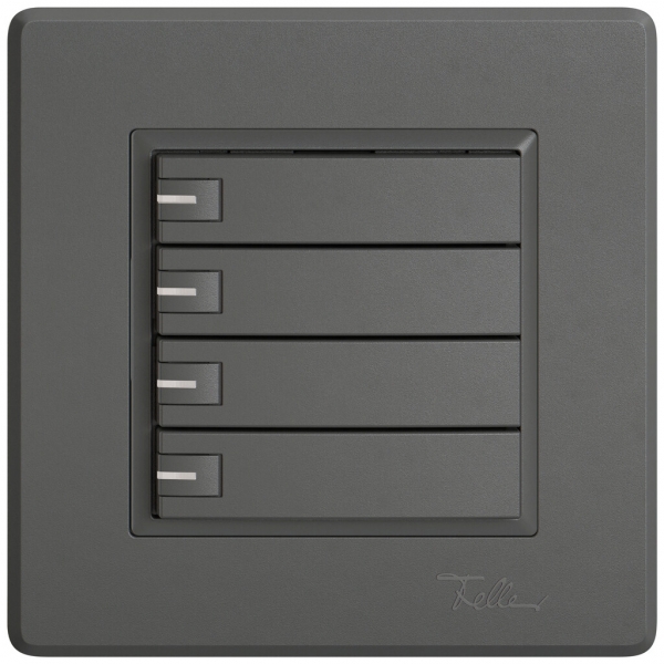 UP-Universaltaster EDIZIO.liv UNI SNAPFIX® 12…48V m.LED blau 4× 1-Tbed.dgu 