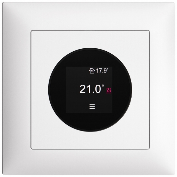 Thermostat d'ambiance ENC EDIZIOdue 230VAC 4…30°C 88×88mm blanc 