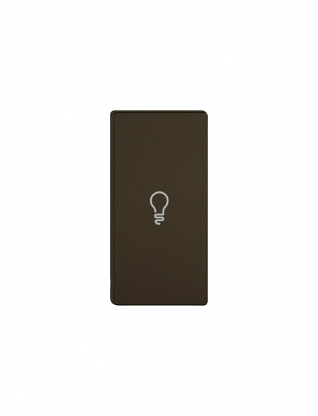 Taste 1/2 EDIZIO.liv Wiser mit SNAPFIX® horiz.mit Symbol Licht br 