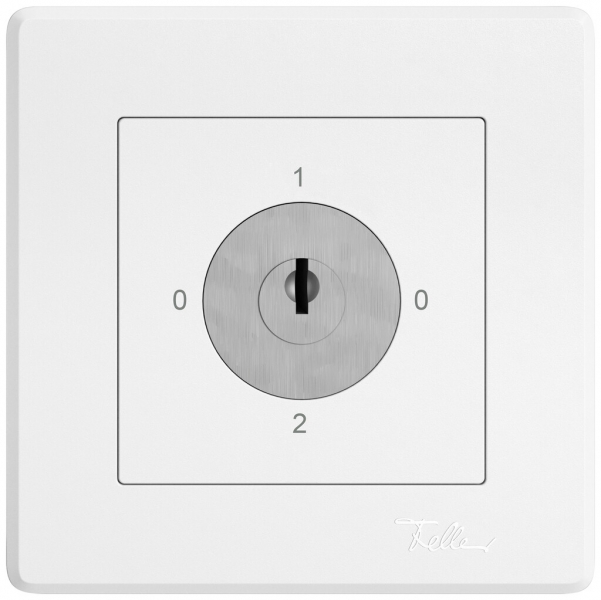 Interrupteur rotatif ENC EDIZIO.liv SNAPFIX® commut.2/3L serrure et 2 clés bc 