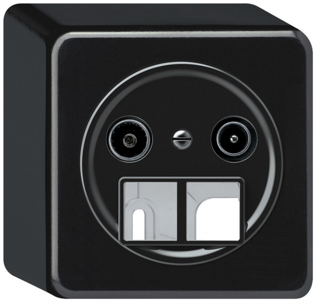 Prise multimédia AP TV-R origin prise de passage 19dB 1.7dB noir 