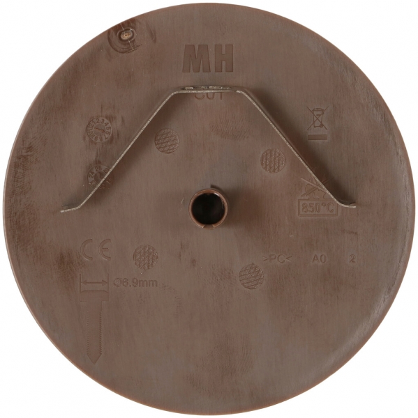 Rosetta di copertura MH clip a molla a innesto Ø98×3mm marrone 