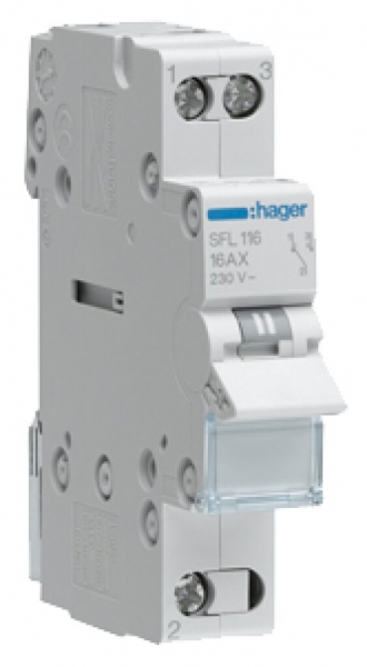 Invertitore AMD Hager SFL 25A 230V 0 chiusura 0 apertura 1 invertitore 1UM 