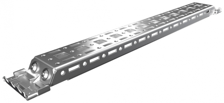Guida profilata Rittal AX 2394.400 476mm 45.5×10mm grigio 