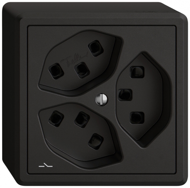 Presa AP EDIZIO.liv SNAPFIX® 3×T23 1×S ne 