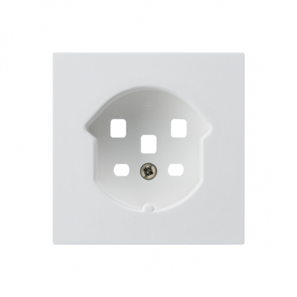 Frontset HA kallysto für Steckdose Typ 25 mit Steckklemmen weiss 