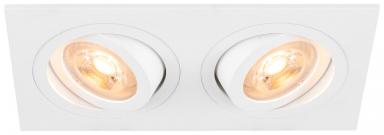 Spot INS SLV NEW TRIA GU10 2×10W 170×90mm bianco 