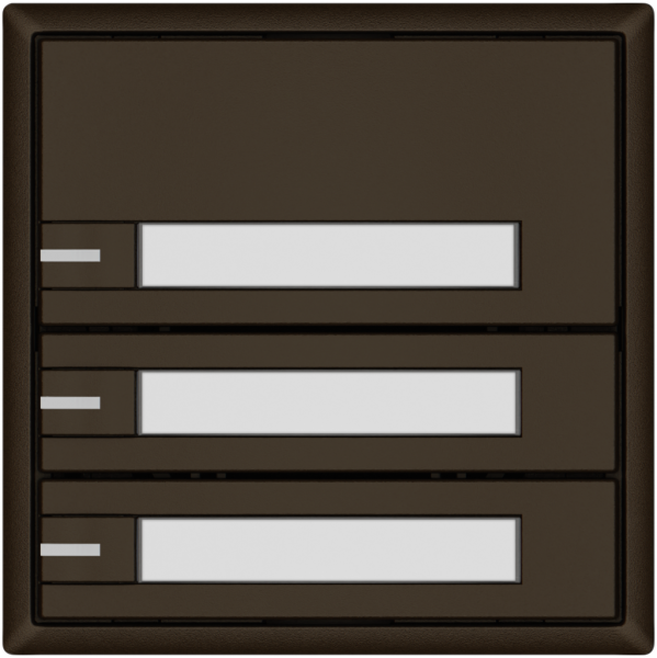 Poussoir KNX RGB EDIZIO.liv SNAPFIX® capteur temp.RGB-LED étiqu.3×com.1T br 