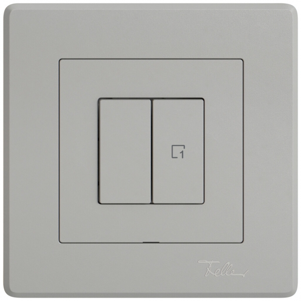 Interrupteur à pouss.ENC EDIZIO.liv Wiser SNAPFIX® 1 canal 1 scène 2 touches grc 